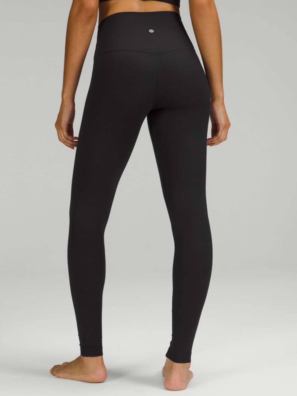 GUC Lululemon Align Ribbed 28” Leggings Size 12 Black Pant